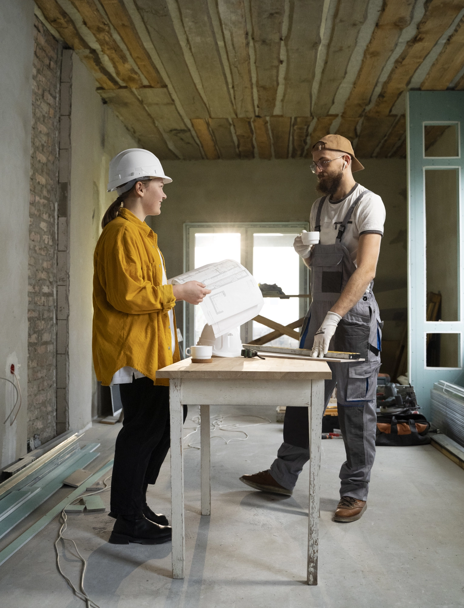 immagine che ritrae diversi professionisti che lavorano in cantiere